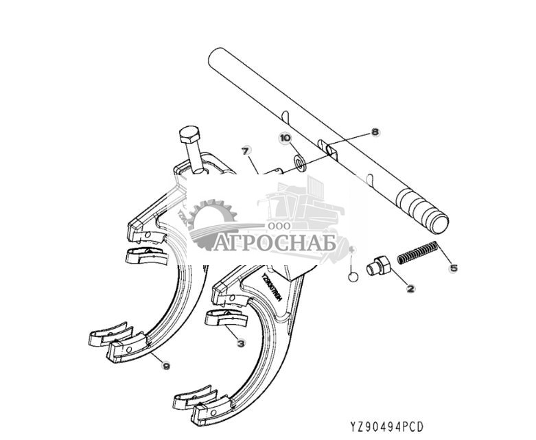 ГРУППА ПЕРЕКЛЮЧЕНИЯ ДИАПАЗОНОВ (YZ90308) ДЛЯ ВСЕХ МОДЕЛЕЙ - ST305144 274.jpg